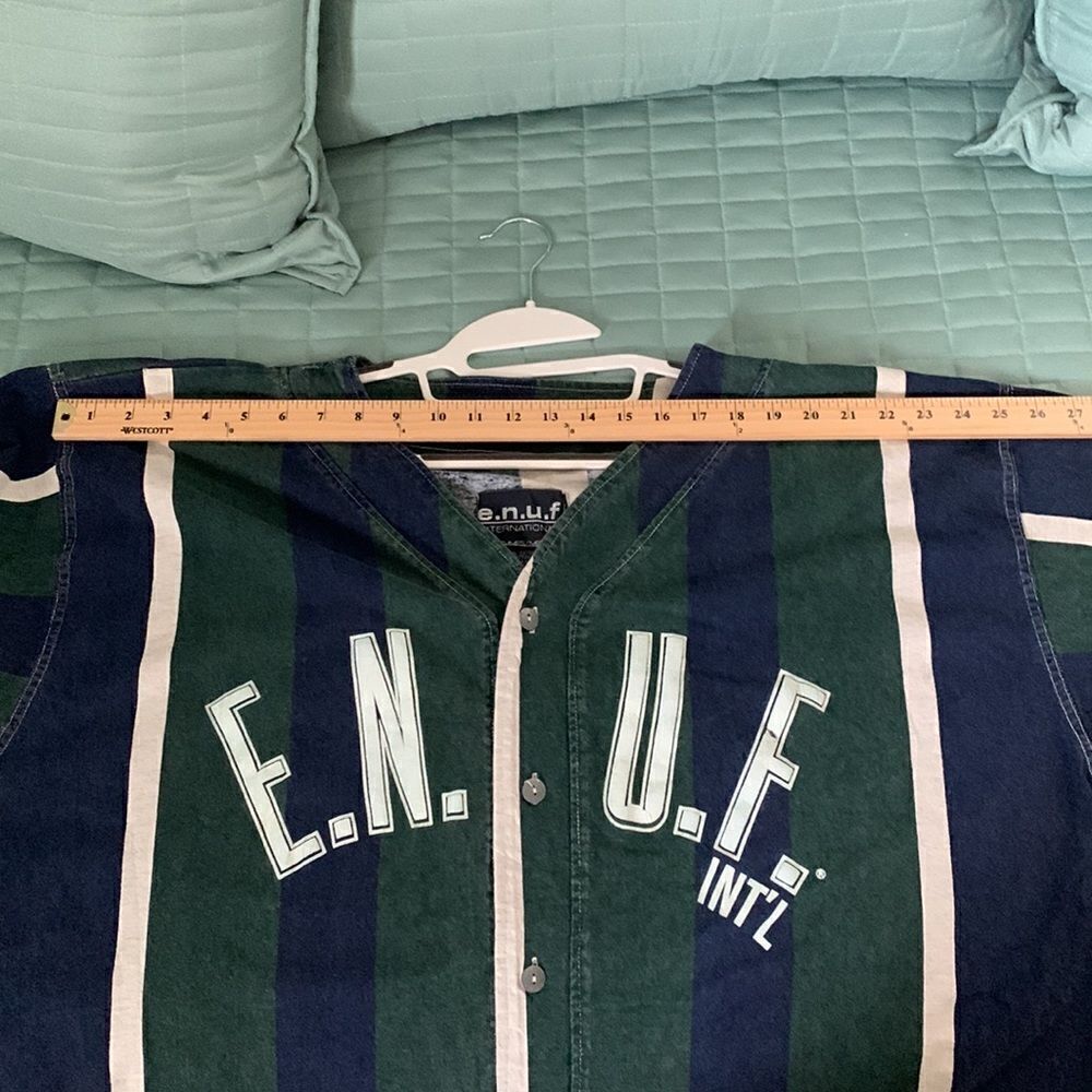 e.n.u.f. 100% Cotton Striped Long Sleeve Shirt Size XL Vintage 90’s - Picture 17 of 17